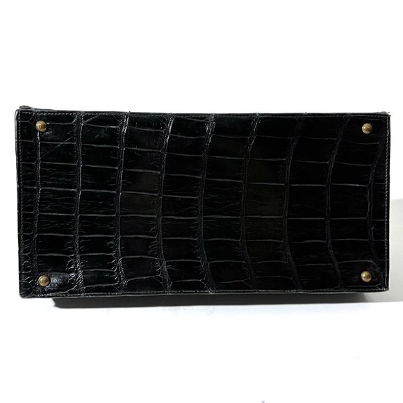 Saks Fifth Avenue Vintage 1960s Alligator Purse - Made in France - Picture 7 of 17